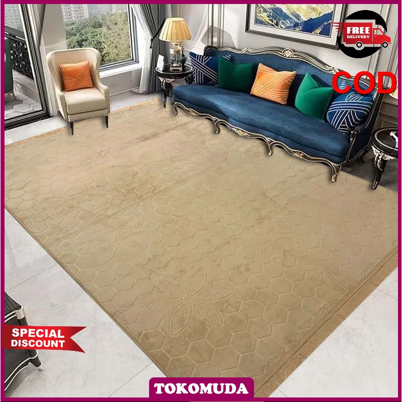 TM Playmat Anak Karpet Bermain Alas Bermain Carpet Bulu Velvet Jumbo size 2x3 meter