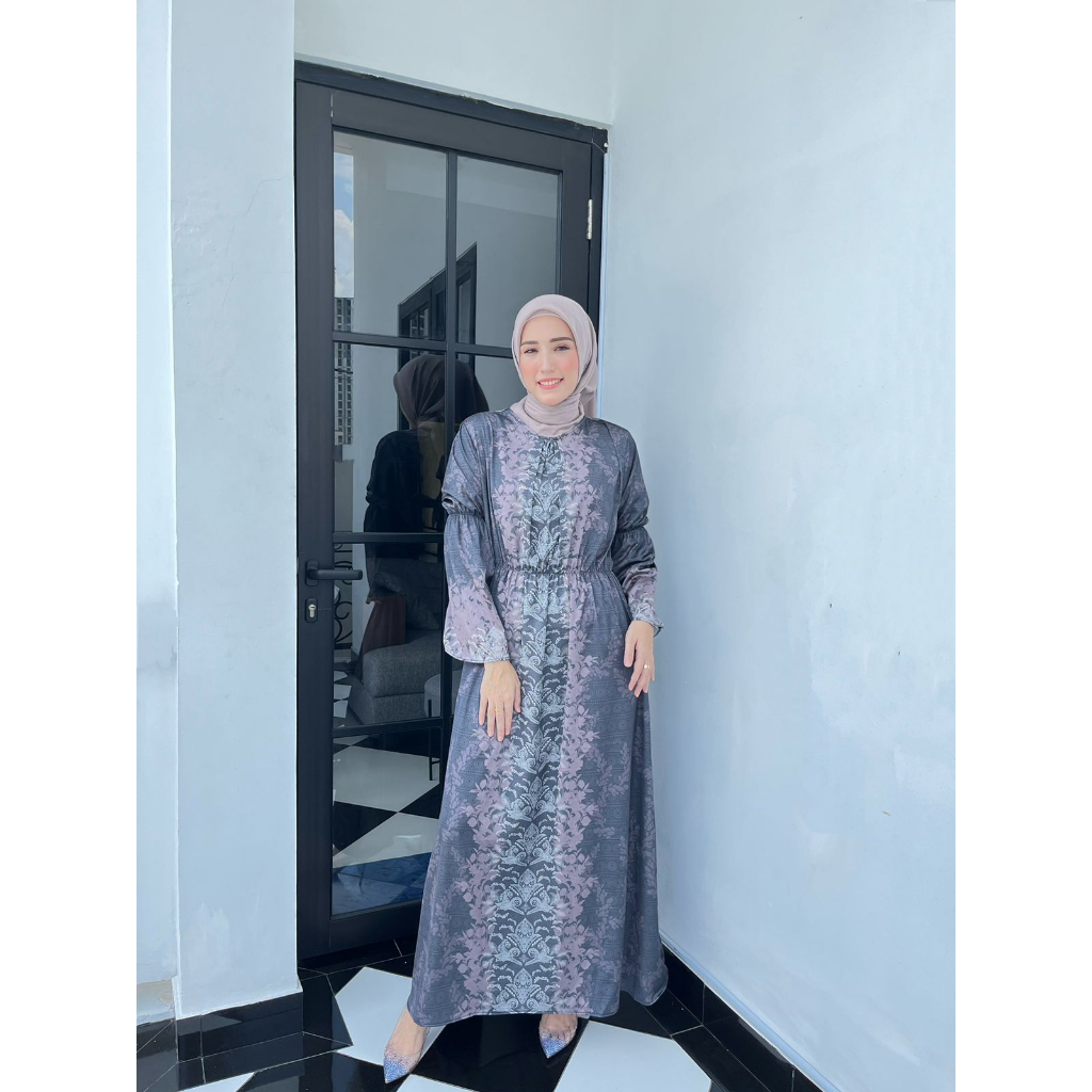 Radwah - Tahira Dress Printing - Dress Wanita