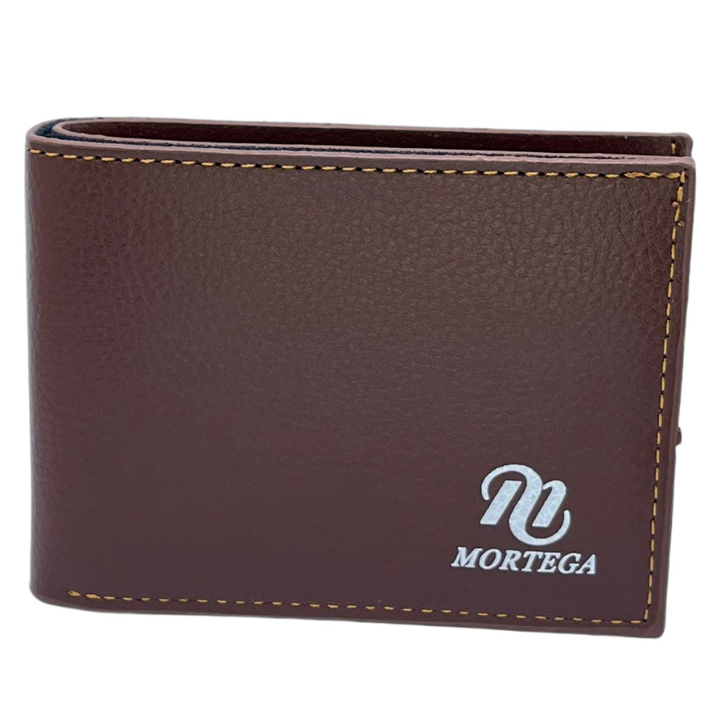 DOMPET MORTEGA LIPAT SEDANG KULIT / DOMPET FASHION PRIA KULIT / DOMPET LEATHER - M-6802