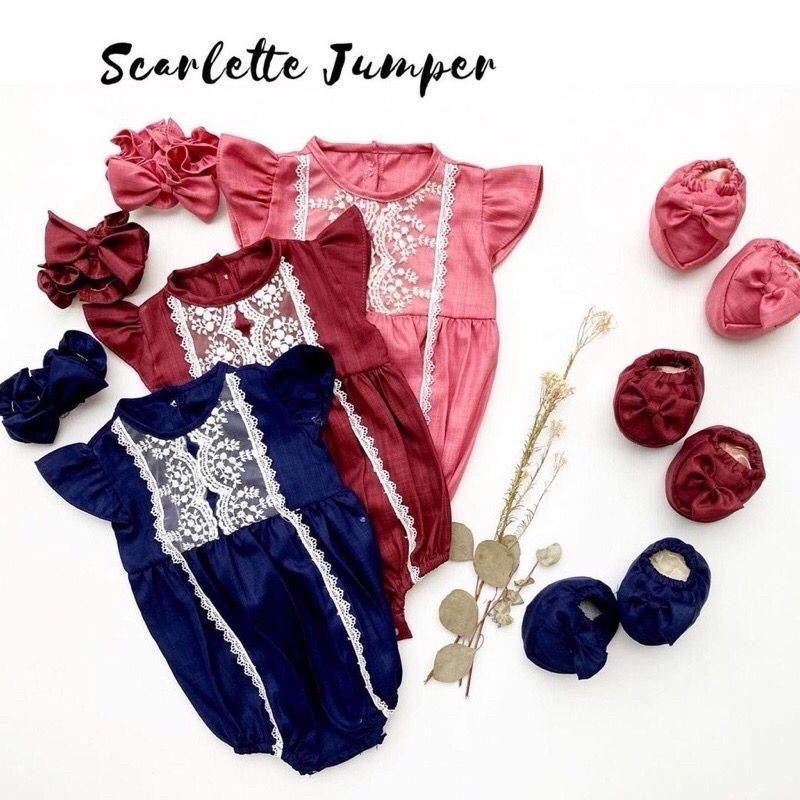 JUMPER SCARLETTE SET BANDANA BOOTIES