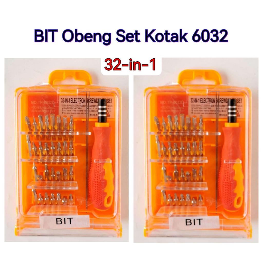 Vanstar Xinrui Teipie Obeng Jam, Set Piramid 31 in 1 / BIT Obeng 32 in 1 6032 / Anata Obeng BB 7pcs