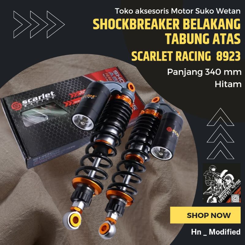 SHOCK BREAKER TABUNG ATAS SCARLET RACING 8923 GT-SERIES UK 28 32 34 36 mm