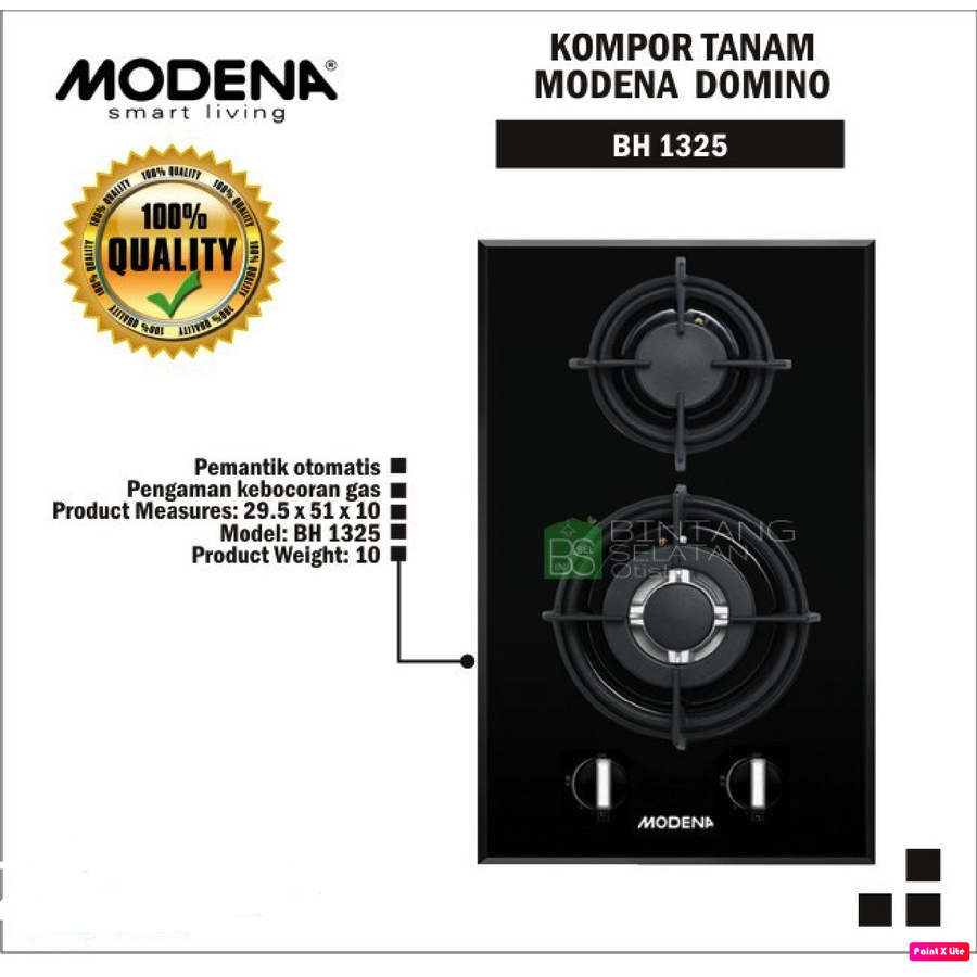 MODENA Kompor Tanam 2 Tungku BH 1325