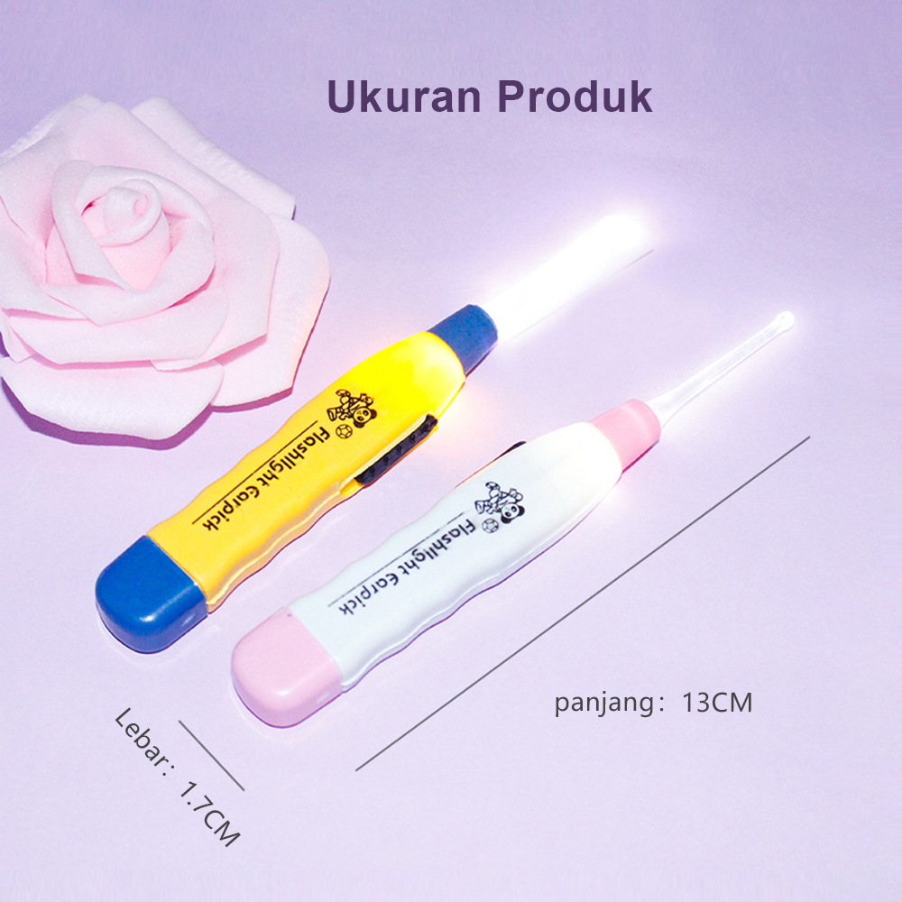 Lacoo Pembersih Telinga LED anak Korek Kuping Lampu bayi ear pick