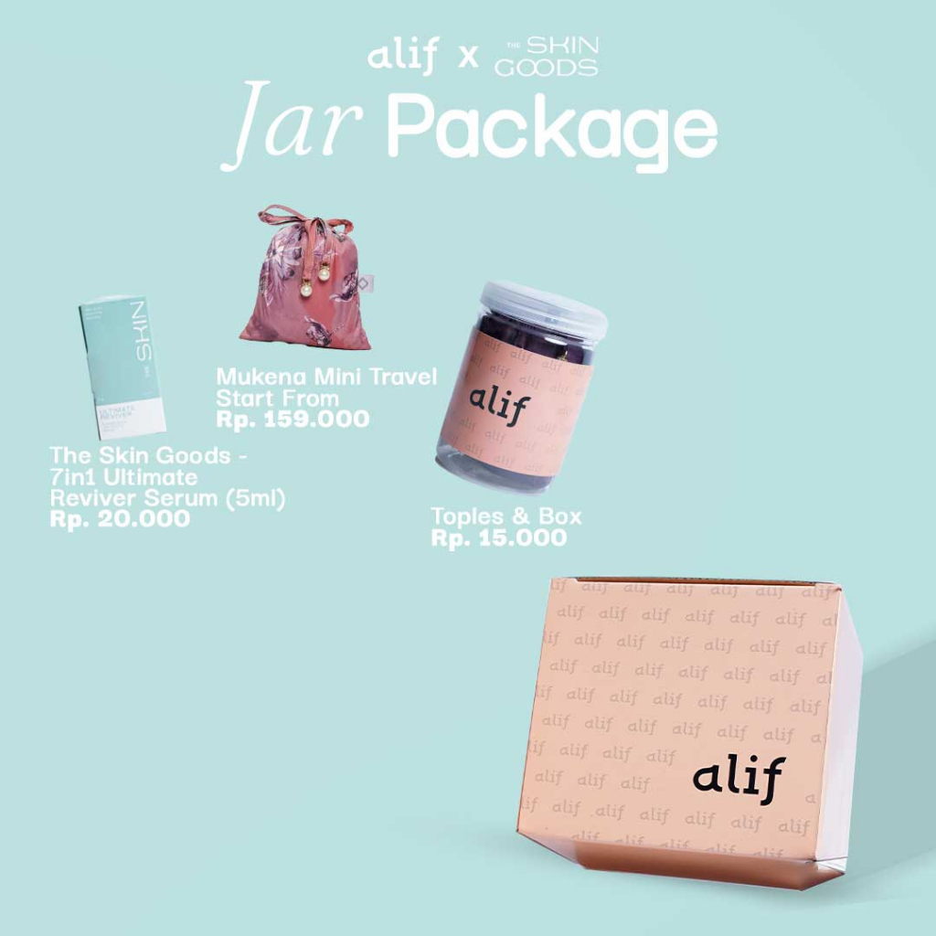 JAR PACKAGE - KEMASAN GIFT BOX COLLABORATION BY ALIF MODERN WEAR &amp; THE SKIN GOODS