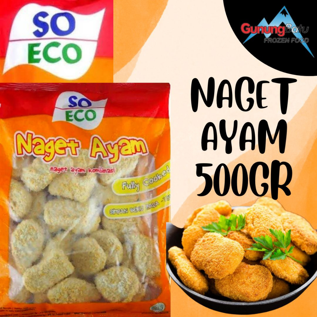 

SO ECO NAGET AYAM KOMBINASI 500 GR & 1KG / ASIMO COIN 1KG