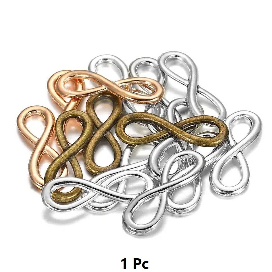 Kancing Delapan Bahan Alloy Uk  23x7.7mm Untuk Membuat Perhiasan Kalung Gelang Harga/pc