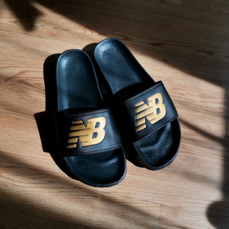 New Balance Slide Sandal Black / Gold Original