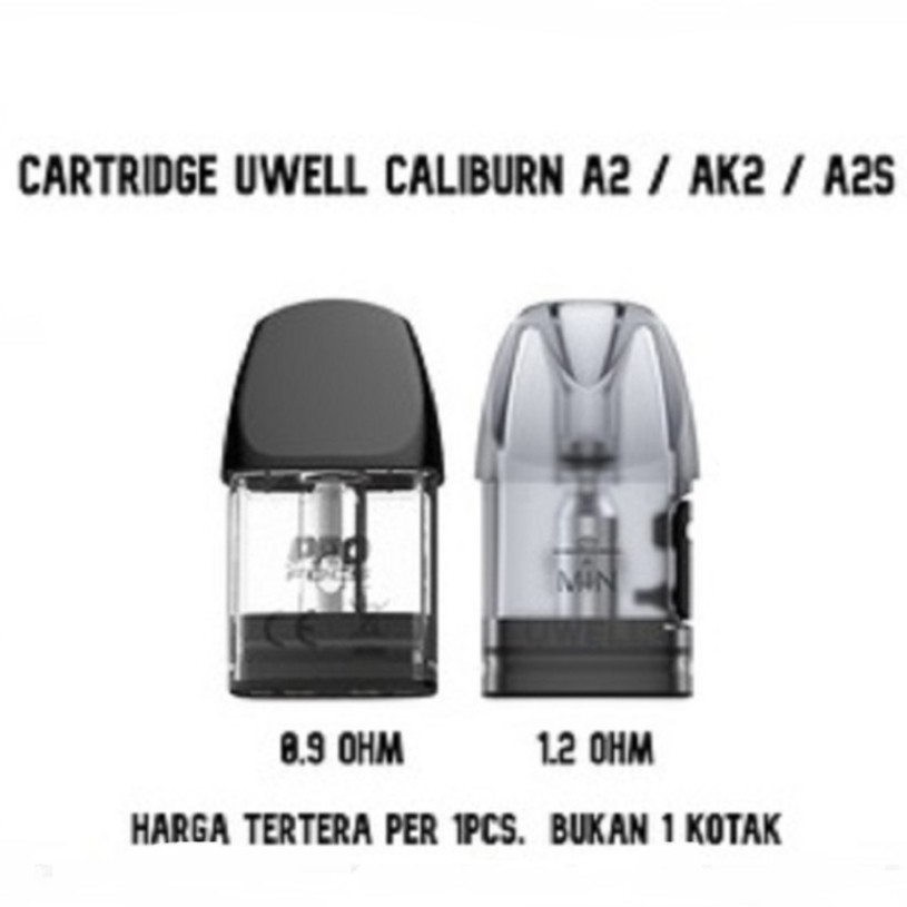 Replacement Cartridge Caliburn A2S 1.2 Ohm Cartridge Authentic By Uwell Tech