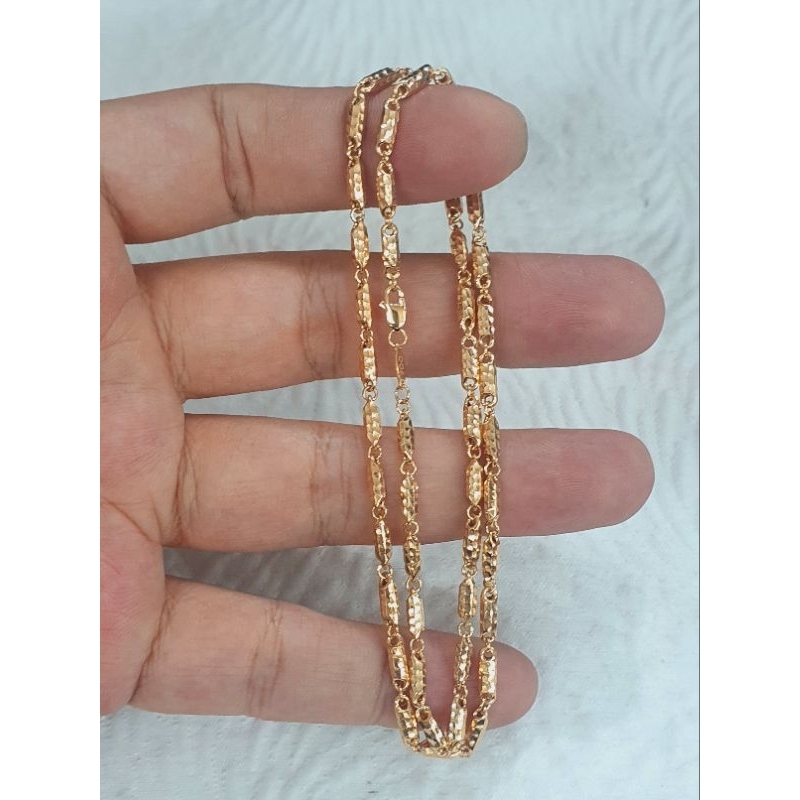 kalung pipa medan variasi emas 70% 700 70 %