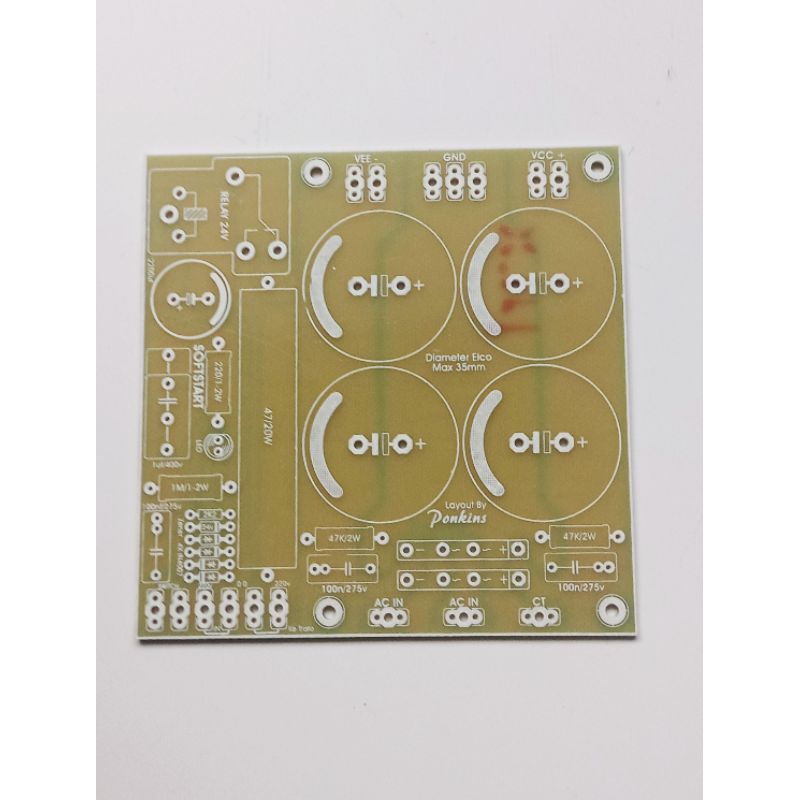 PCB PSU 4 Elco Plus Softstart Fiber FR4