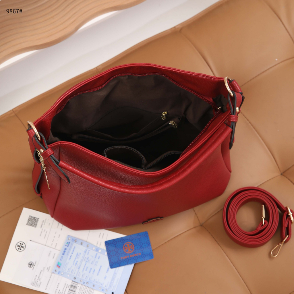 T 9867 Togo Leather Hobo BaG