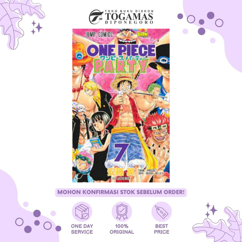 ONE PIECE PARTY 01/02/03/04/05/06/07 FREE BOOKMARK - EIICHIRO ODA, EI ANDOH