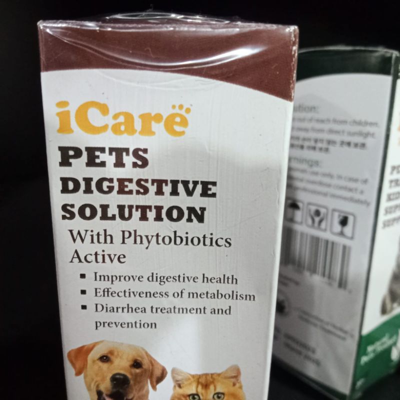 I Cate Pets Immune, Digestive Solution, Urinary Tract &amp; Kidney 20ml | pets for cat &amp; dog icare