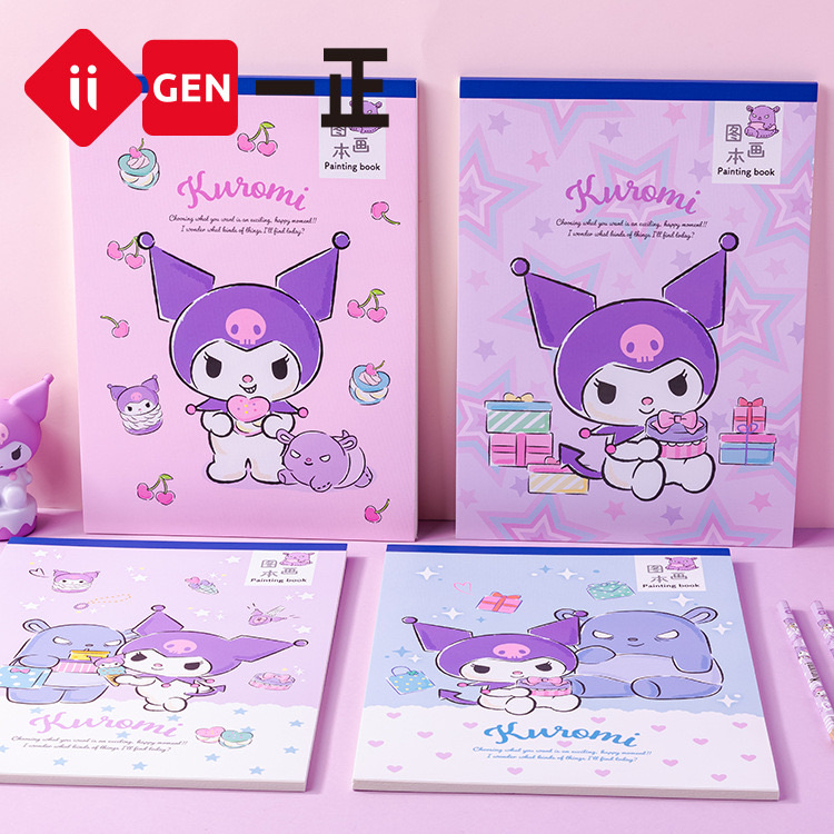 KENSHO Sketchbook Original Sanrio / Buku Gambar Sketsa Premium / Painting Book Kuromi Hellokitty My Melody