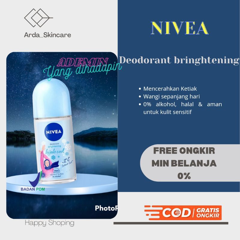 NIVEA Personal Care Hijab Fresh Whitening Deodorant  Roll-On 50ml