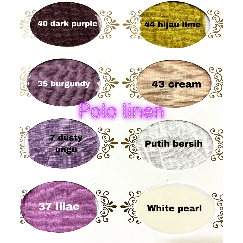 multi kain polo linen harga per rol roll isi 50 yard (45 meter)