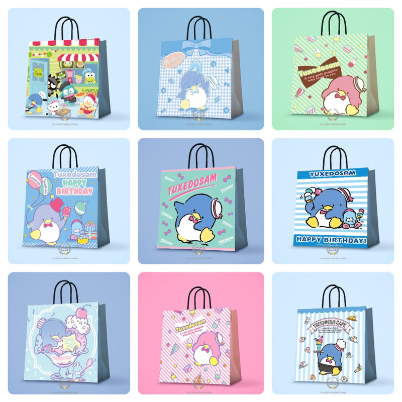 

Paperbag Custom Tuxedosam Sanrio Goodie Bag Ulang Tahun Anak Hampers Birthday Tas Kado Tas Kertas