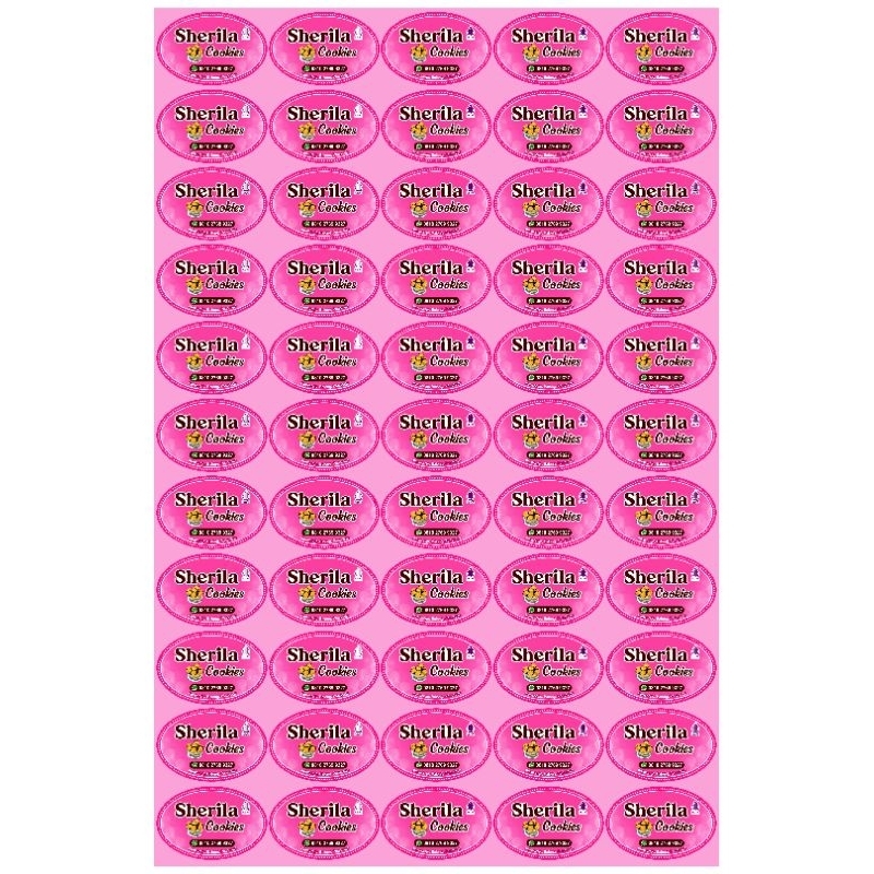 

Stiker bontak glosy/stiker kemasan/stiker label/stiker produk.