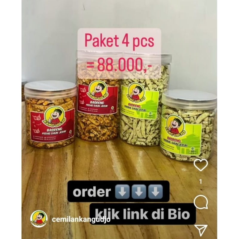 

paket A basreng pedas 200&330g, basreng original 200&330g