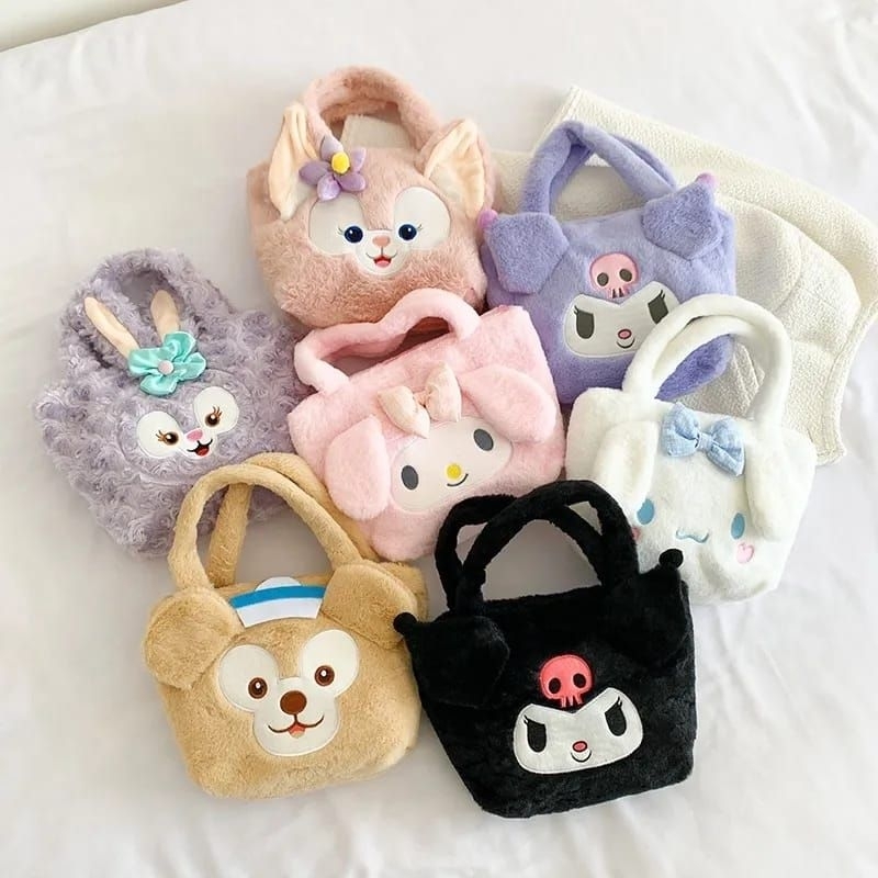 Shoulder bag Tas lucu impor Karakter Sanrio My Melody Cinnamonroll Kuromi