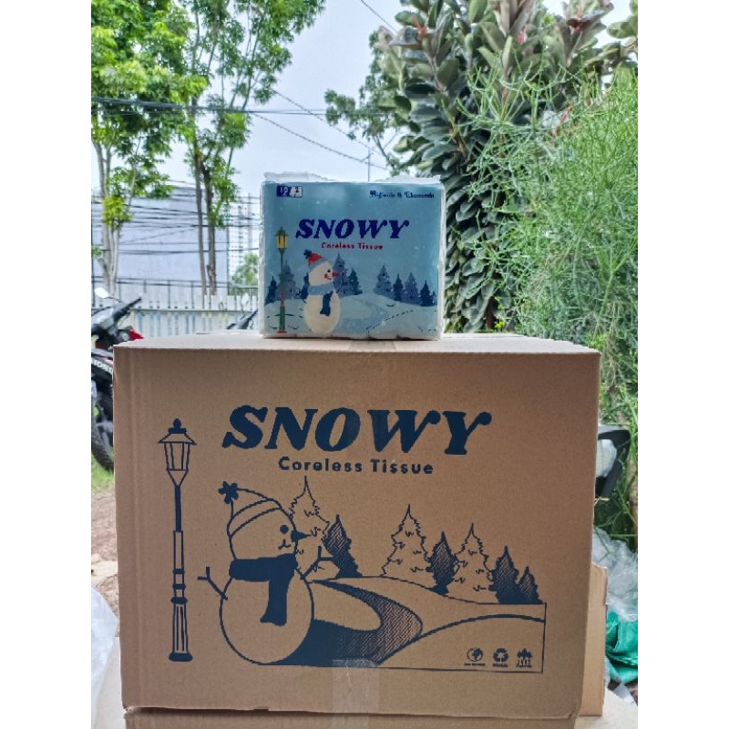 Tissue Snowy Coreless isi 10 rolls/ tissue gulung murah/ tissue toilet ekonomis