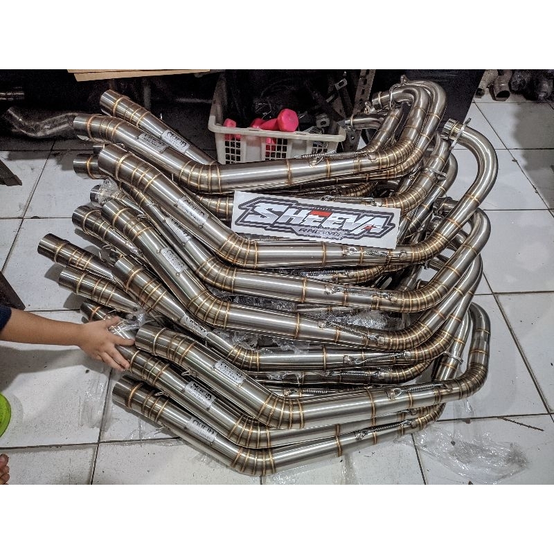 HEADER LEHER VIXION MAFIA ROADRACE KHUSUS UB LEPAS STEP BELAKANG HEADER KNALPOT VIXION ROADRACE