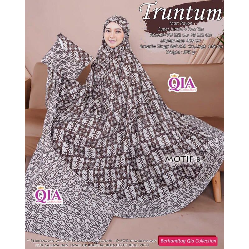 [QIA COLLECTION] MUKENA BATIK TRUNTUM BY QIA COLLECTION MUKENA BATIK MUKENA KEKINIAN MUKENA BATIK RA