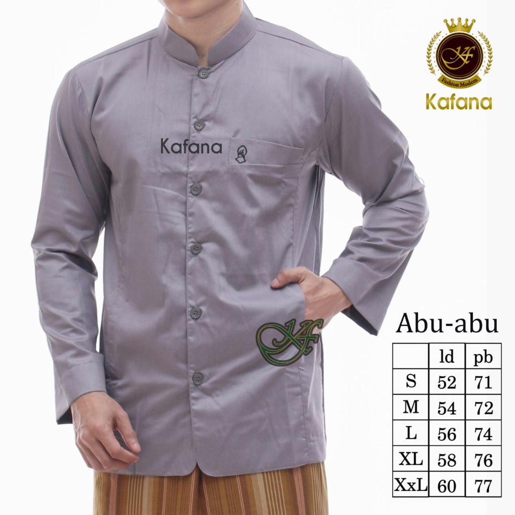 YTTA OFFICIAL - KOKO AMMU ORIGINAL KAFANA/ALFA BAJU KOKO POLOS PUTIH LENGAN PANJANG