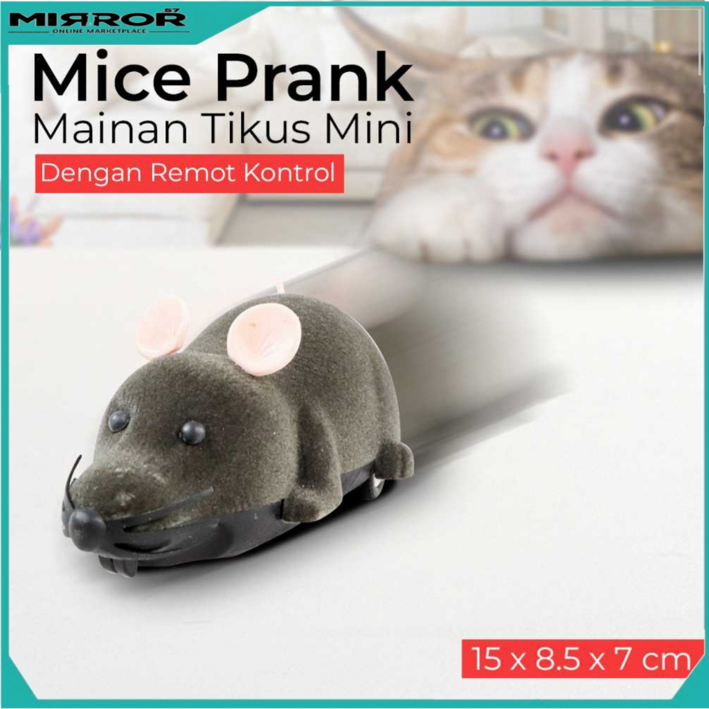 Mainan Tikus Mini Dengan Remot Kontrol Mice Prank