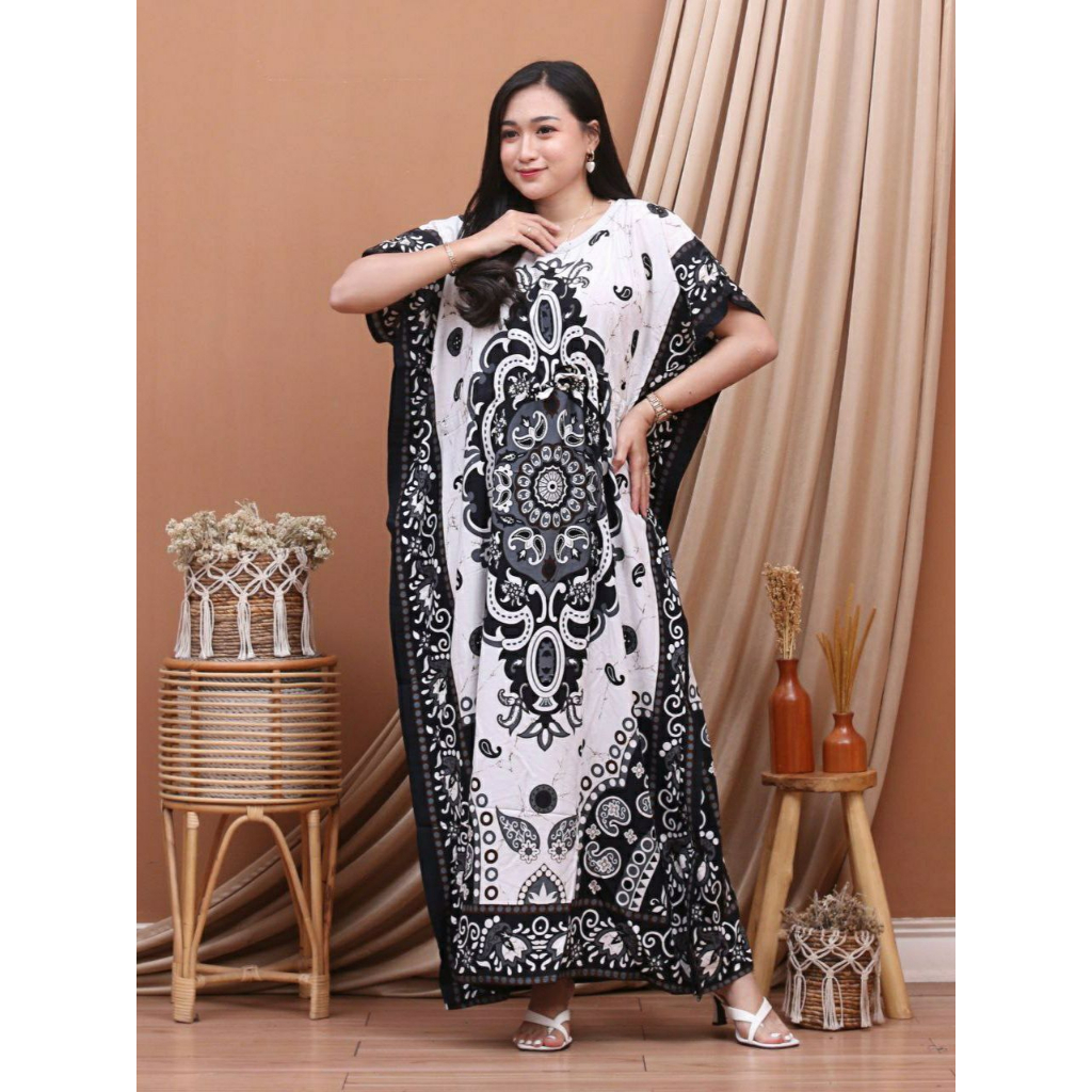 Daster Panjang Jumbo Kelelawar Kekinian Longdress Lowo Bali Ld 150 cm Batik Pekalongan TERBARU