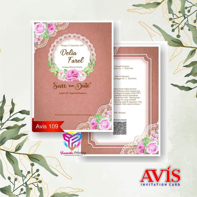 avis 109 undangan pernikahan