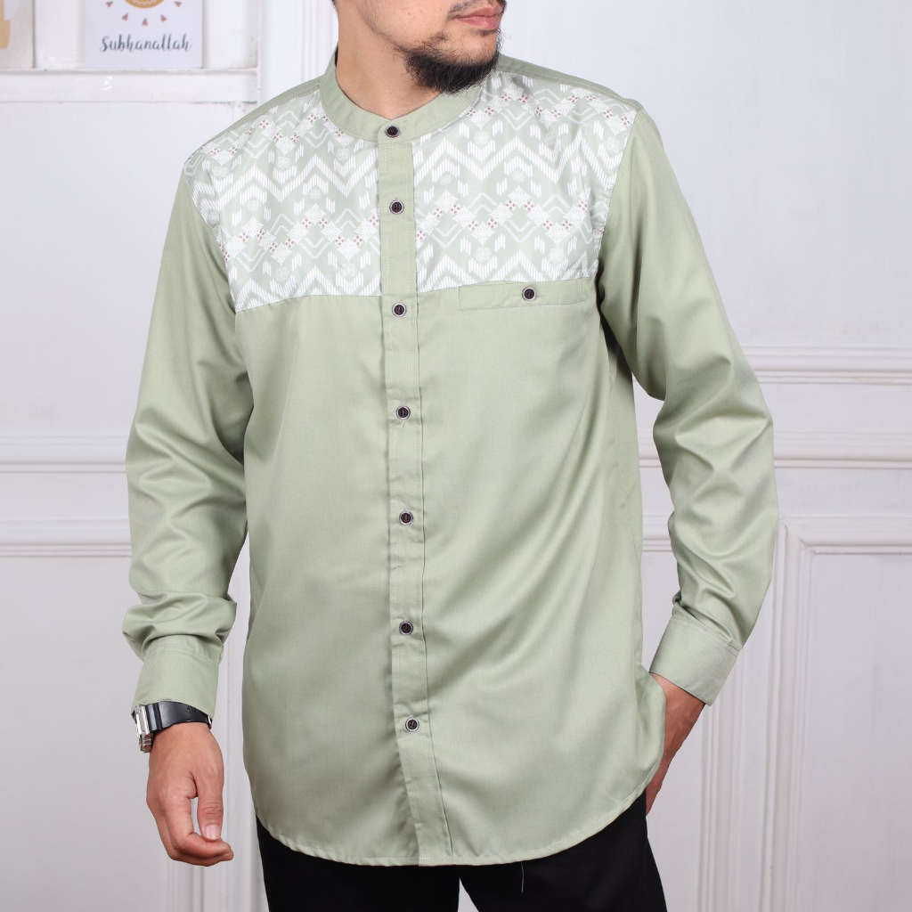 Baju koko Pria dewasa Kurta Kemko Toyobo Sublime Batik Motif KDM