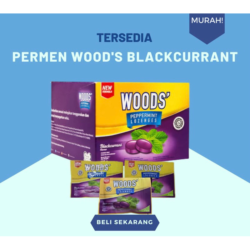 

Permen Woods rasa Blackcurrent