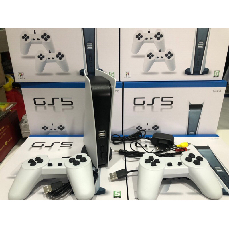 Nitendo GS5 warna putih isi game nitendo 200 game super mario batman sonic contra tank