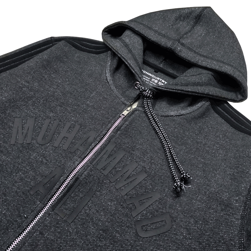 Zipper Hoodie Muhammad Ali black denim