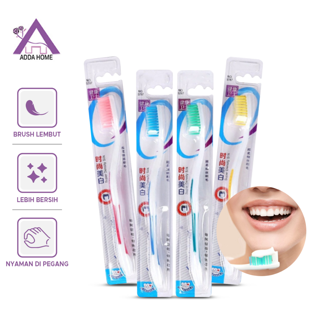 Sikat Gigi Double Care Toothbrush 2x Bulu Sikat Lebih Lembut Dewasa Anak