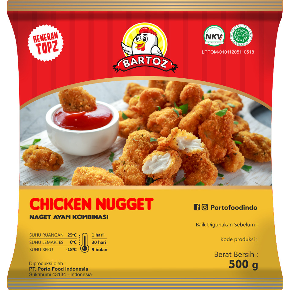 

bartoz nugget 500gr & CRIPSY 450G - enak harga terjangkau