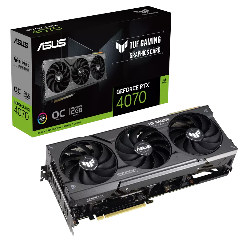 VGA ASUS GeForce RTX 4070 12GB GDDR6X TUF GAMING OC | RTX4070 DDR6X