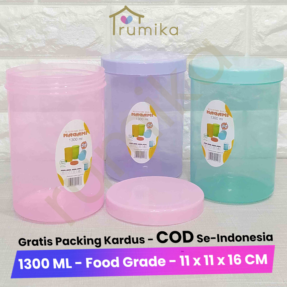 Toples Tutup Ulir / Toples Putar / Sealware Bulat Nagami M - 1300 ML