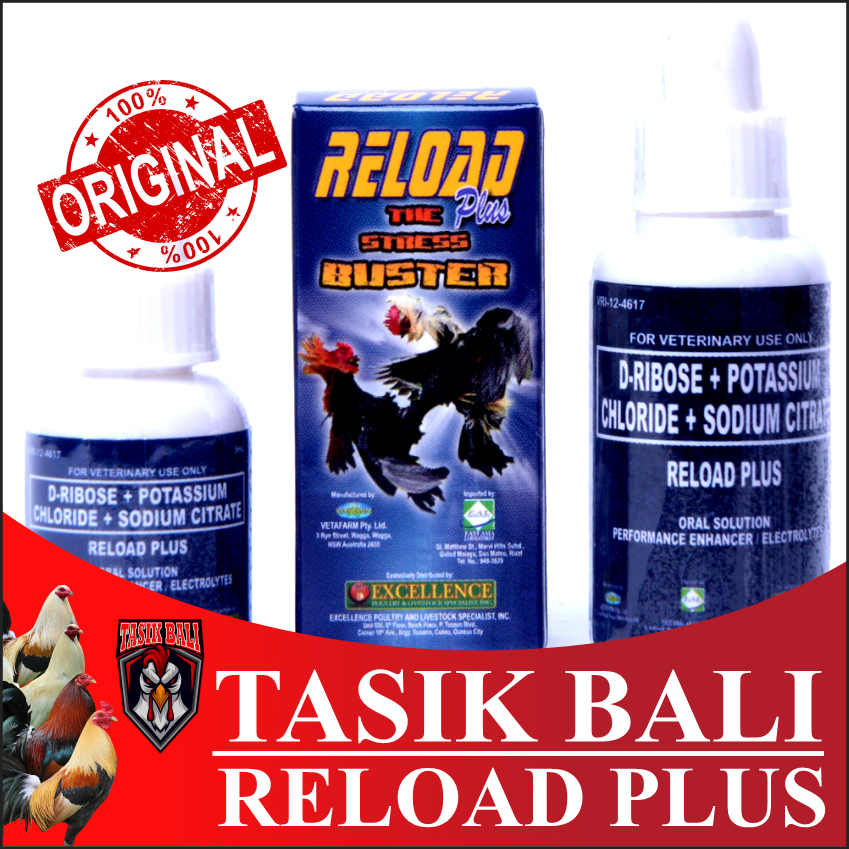 RELOAD PLUS/MAX 15ML DOPING AYAM LAGA