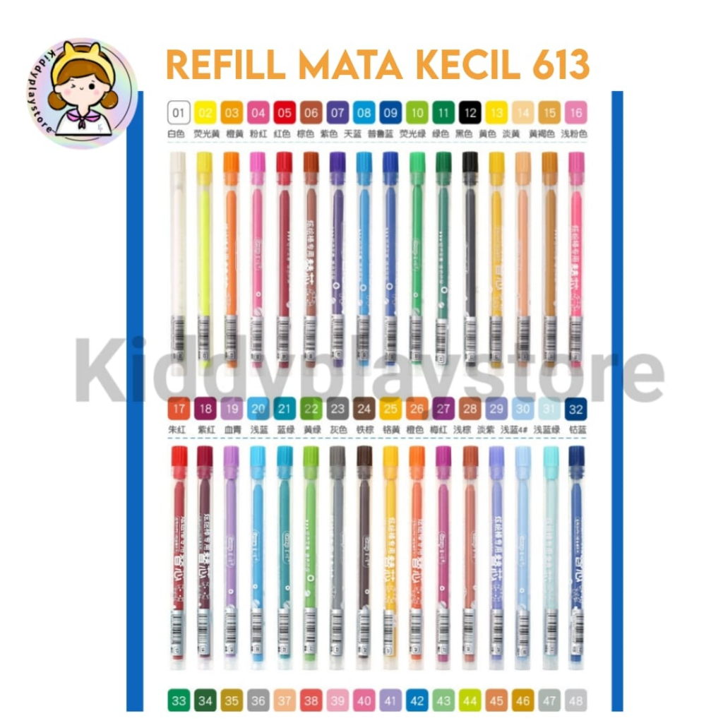 

[HARGA PER 1PCS] Satuan Refill Crayon Grasp Mata Kecil 613