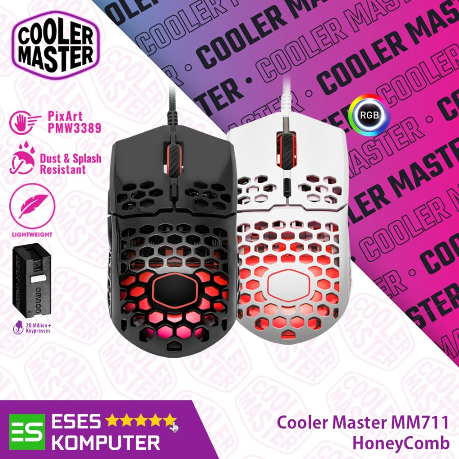 Mouse Cooler Master MM711 RGB | Ultra-Lightweight Mouse Gaming