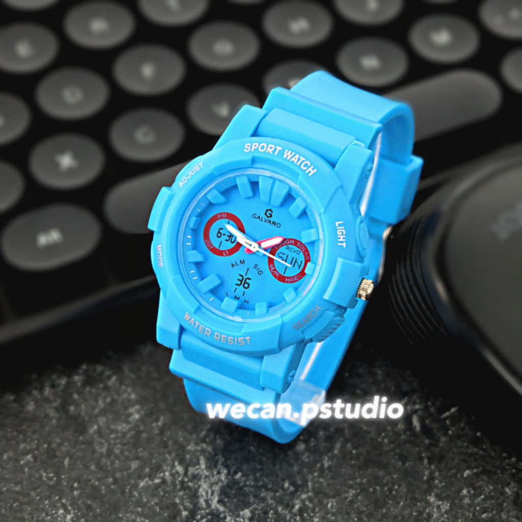 F86 GALVANO Jam Tangan Digital Unisex Sporty Korean Style Water Resistant