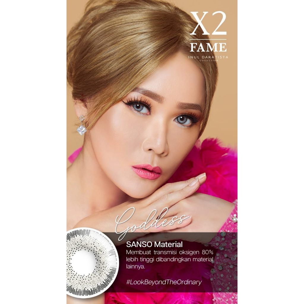 Softlens X2 Fame Inul Daratista DIA 14.50mm Normal dan Minus (-0.50 s/d -3.00) /Lensa  Kontak/BS