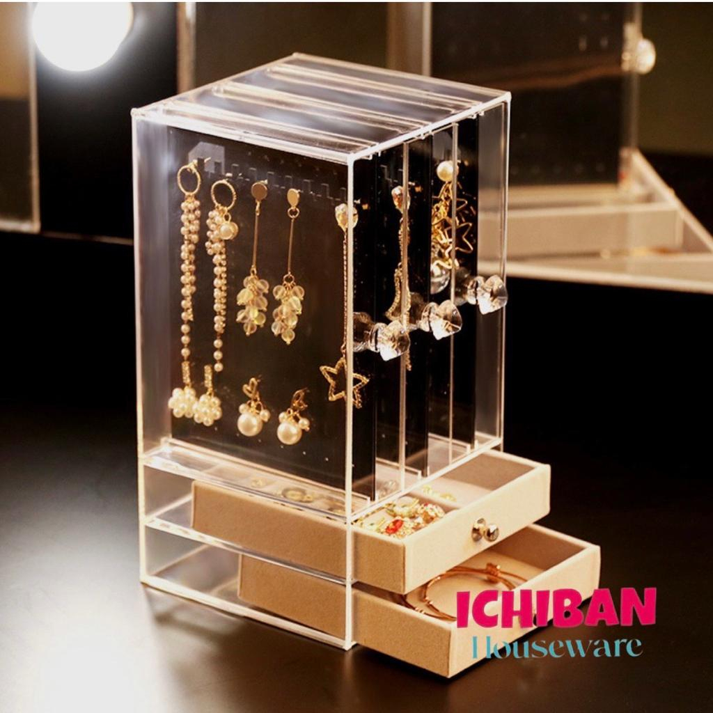 NEW PRODUCT-Rak Perhiasan+Laci / Rak Aksesoris Anting Wanita / Rak Murah