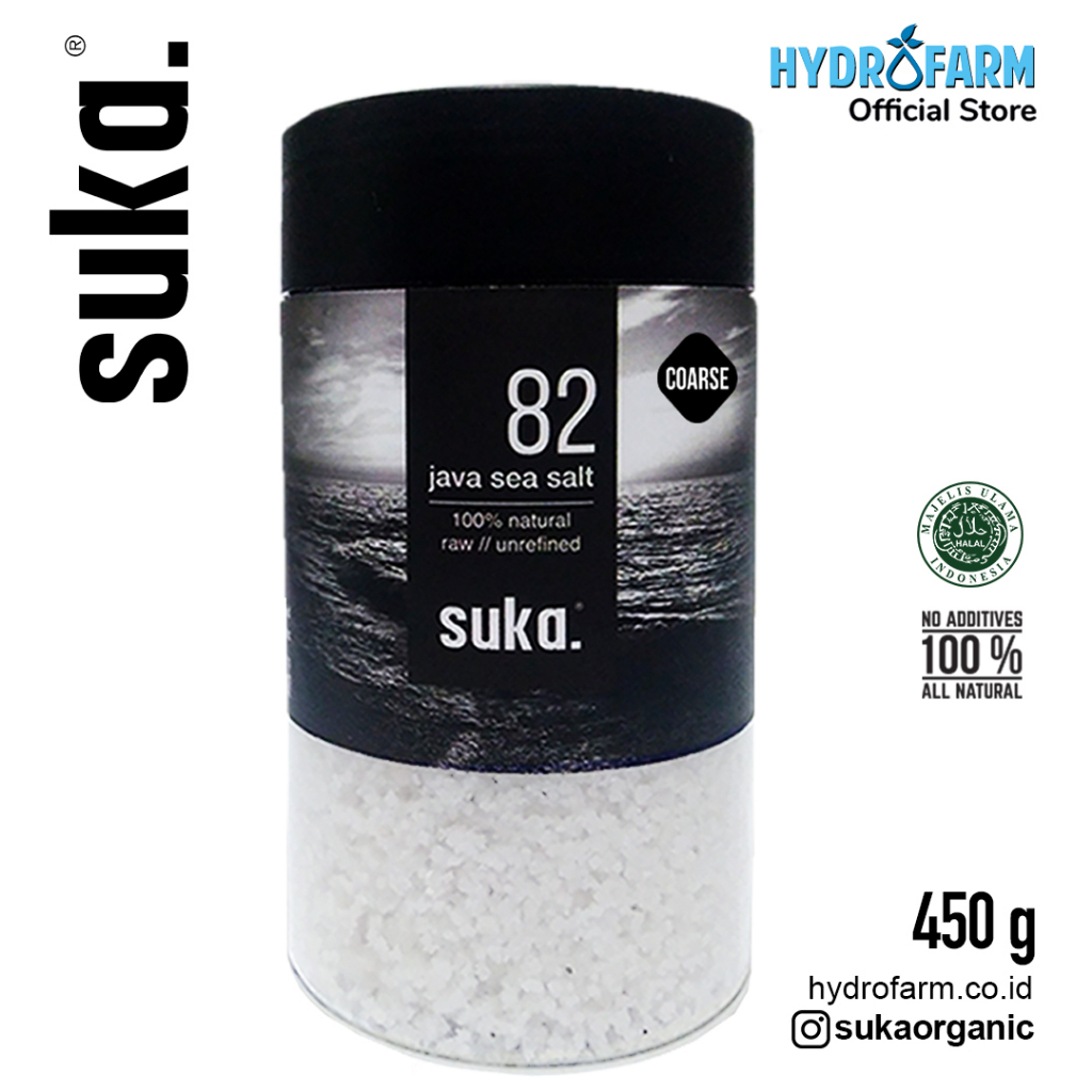 

Suka - Java Sea Salt coarse / Garam Laut Kasar Natural ( 450gr )