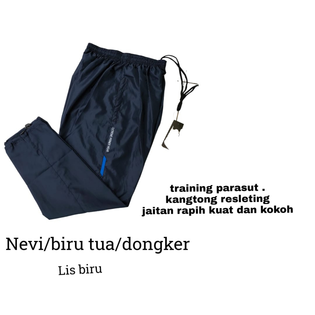 Nayapokaer - Celana Training Parasut Sport Running Gowes Sepeda Pria Wanita