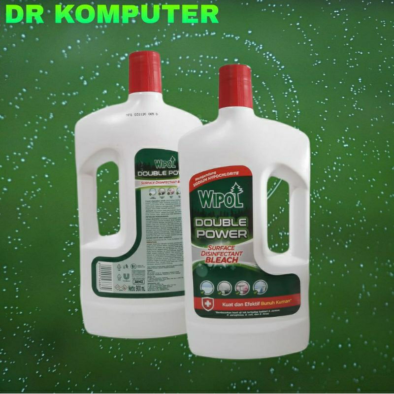 wipol double power surface disinfectan bleach 900ml
