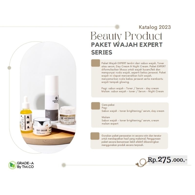 GRADE A SKINCARE_Paket Lengkap Expert Series